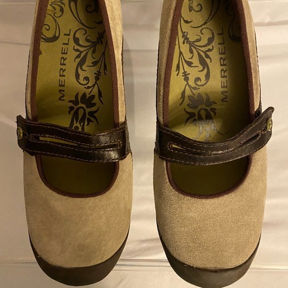 Merrell Shoes - Merrell Plaza Bandeaux Dark Taupe Shoes 6.5 Very Nice!!